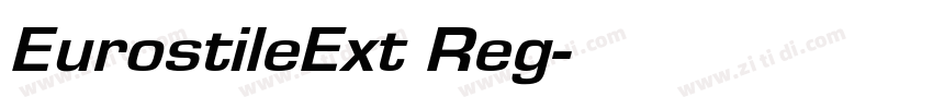EurostileExt Reg字体转换